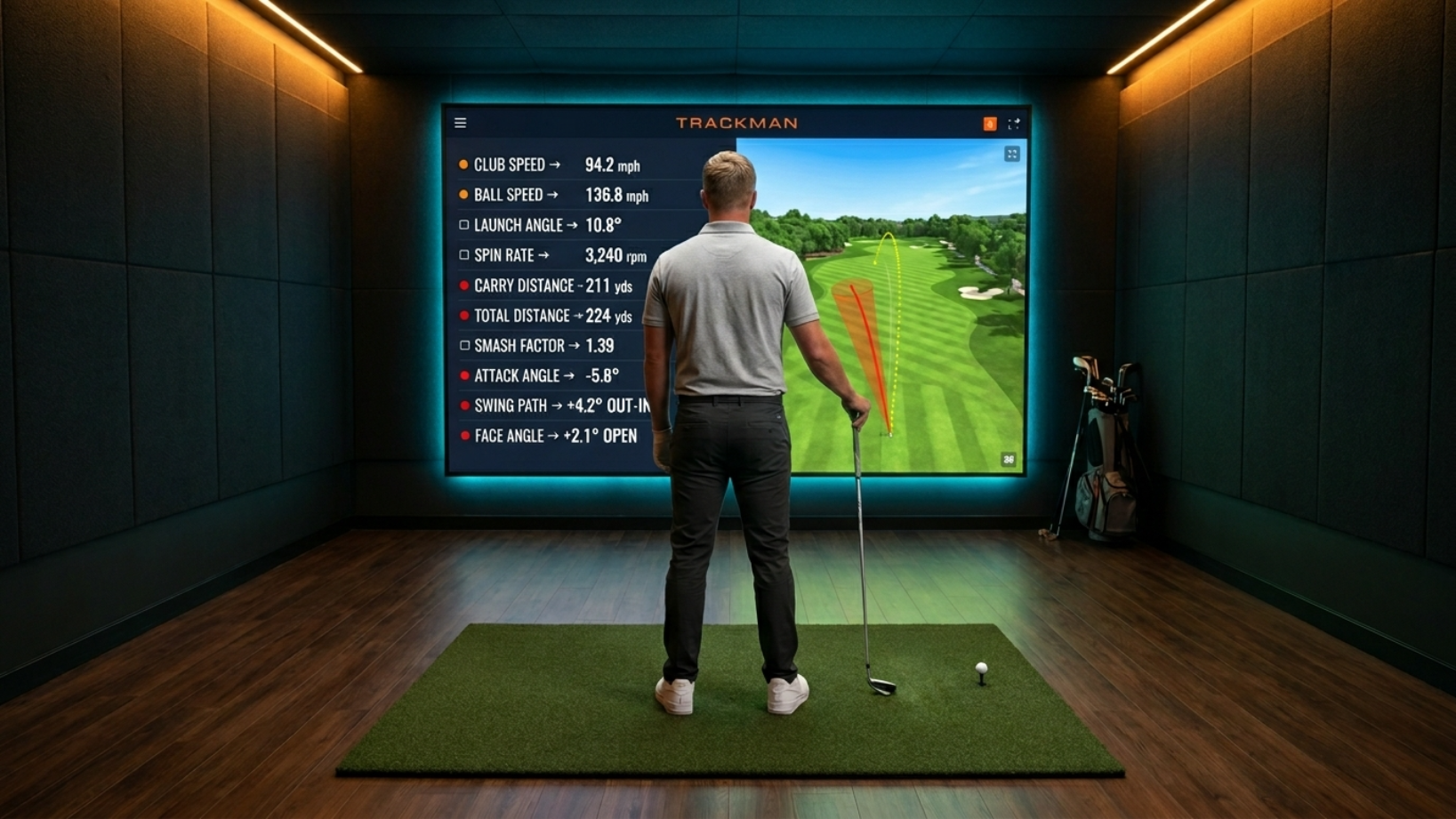 Advanced swing analysis technology with real-time performance data